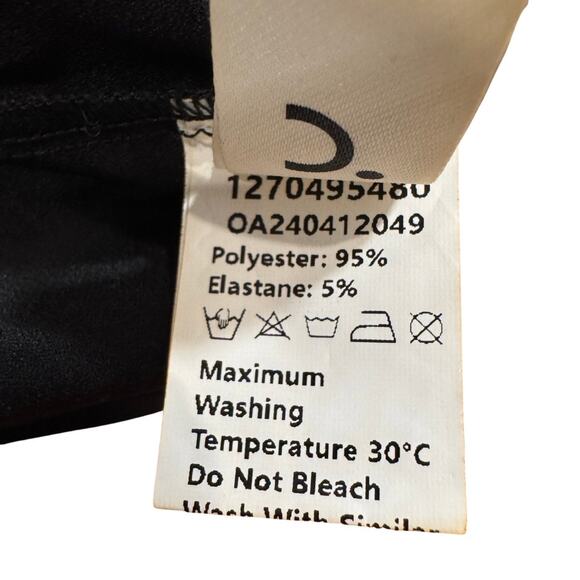 Commense Black Asymmetrical Twist Top Small NWT Minimalist Chic - Picture 4 of 4